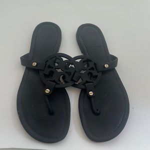 Tory Burch black flat sandals